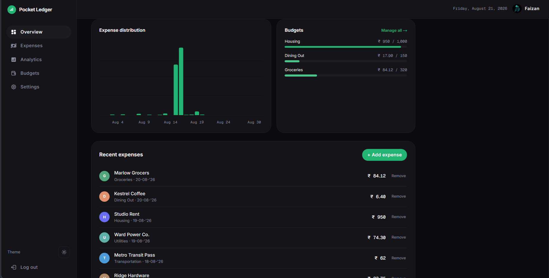 Pocket Ledger — additional view